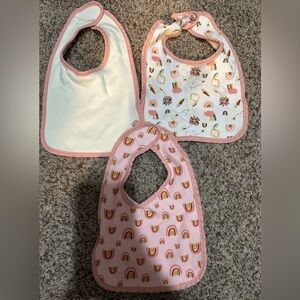 Sandy & Simon 3 pack girl bibs